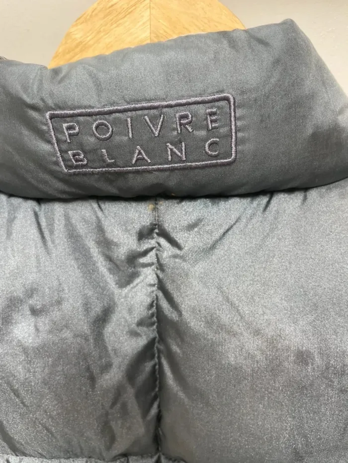 Poivre Blanc réversible vintage Doudoune sans manches / Vest Medium - photo numéro 8