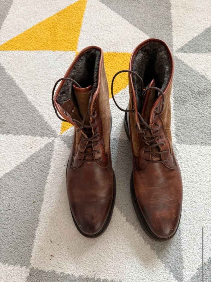 Bottes en cuir marron avec intérieur polaire Finsbury Taille 41 - photo numéro 2