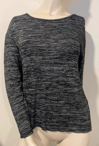 Joli haut gris avec voile dans le dos La Halle taille 34/36
