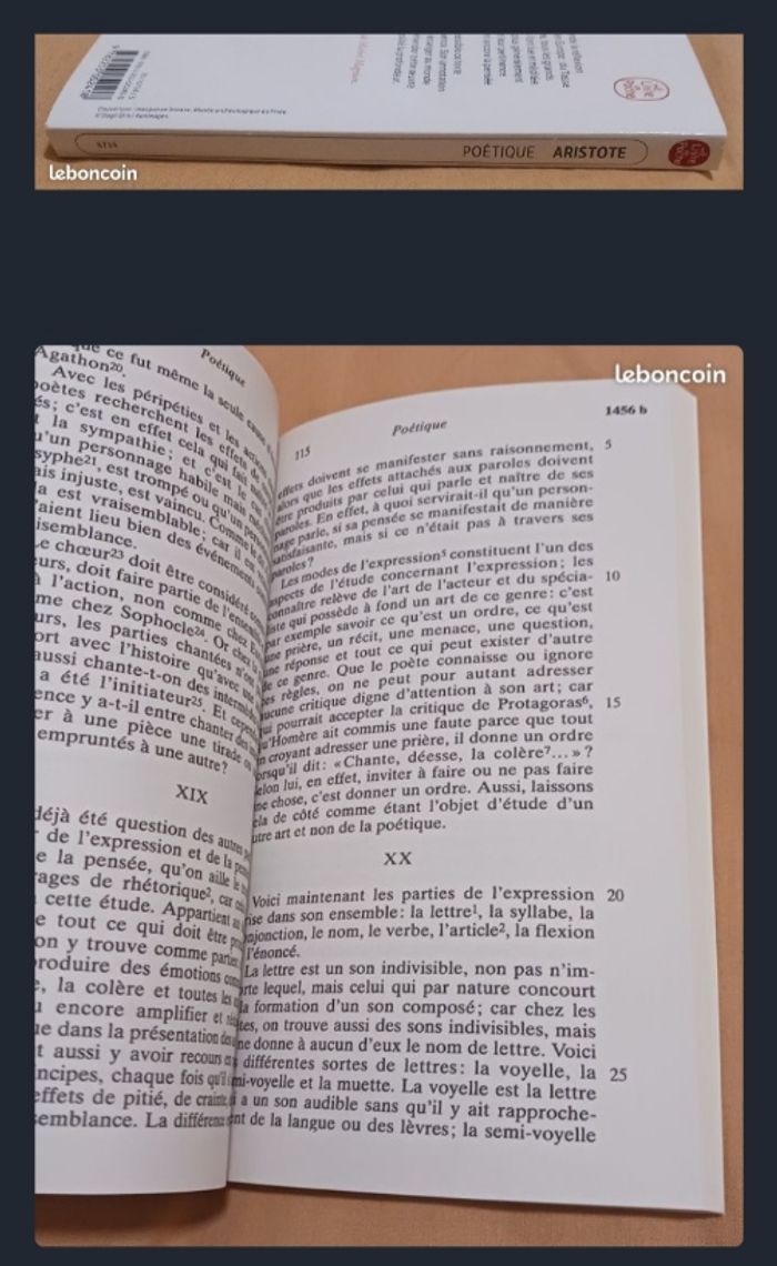 Poétique de Aristote, Le Livre de Poche, Intégral - photo numéro 3