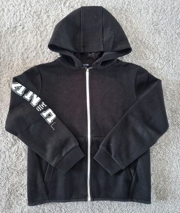 Sweat zippé à capuche enfant garçon - Taille 8 ans