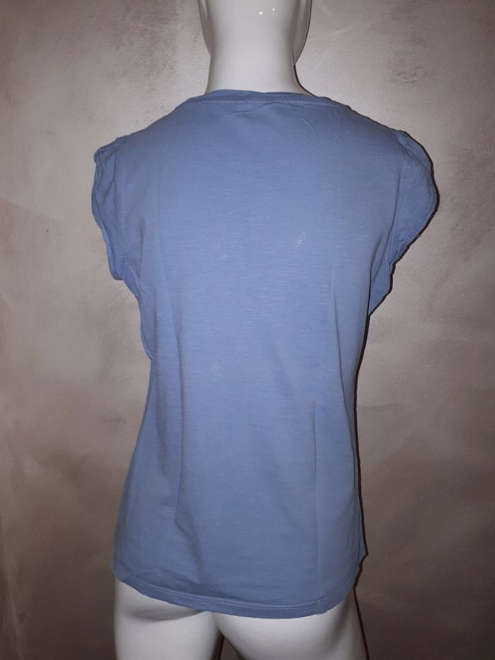 Tshirt bleu gris imprimé T M - photo numéro 2