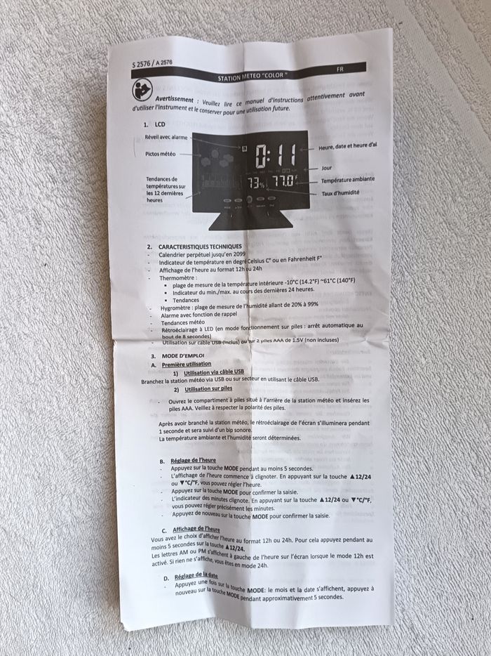 station météo Color NEUF - photo numéro 5