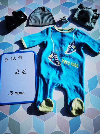 D1214 - pyjama garçon 3 mois