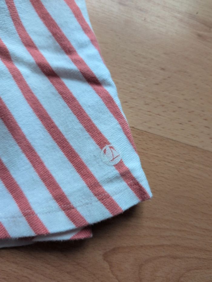 Jupe patineuse marinière fille 5 ans Petit Bateau Neuf - photo numéro 4