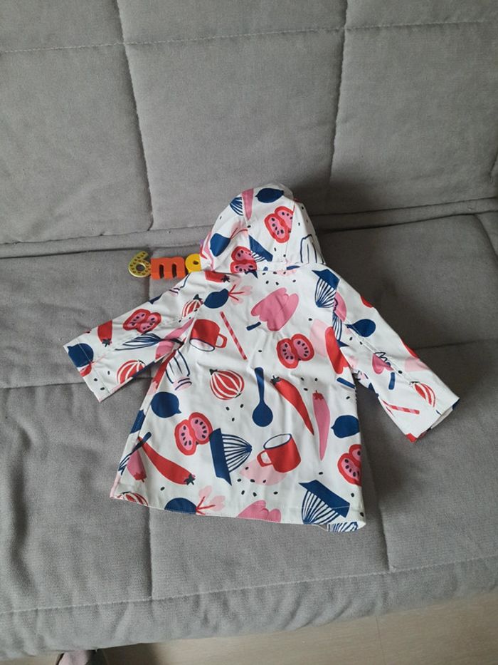 Veste manteau coupe-vent ciré Catimini taille 6 mois neuf avec étiquettes - photo numéro 4