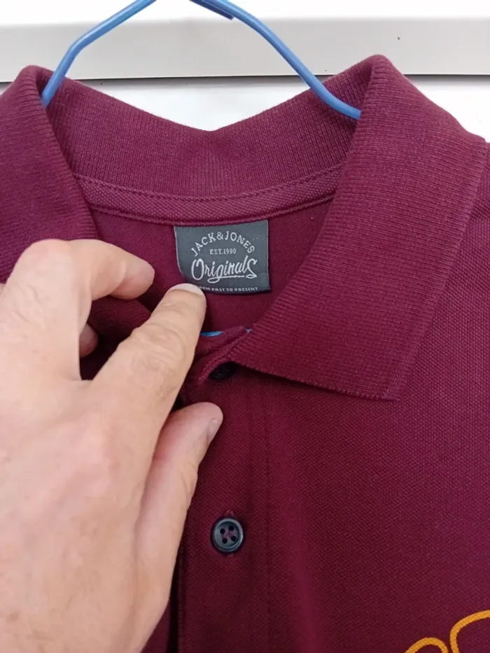 Polo taille S Jacks&Jones rouge - photo numéro 3