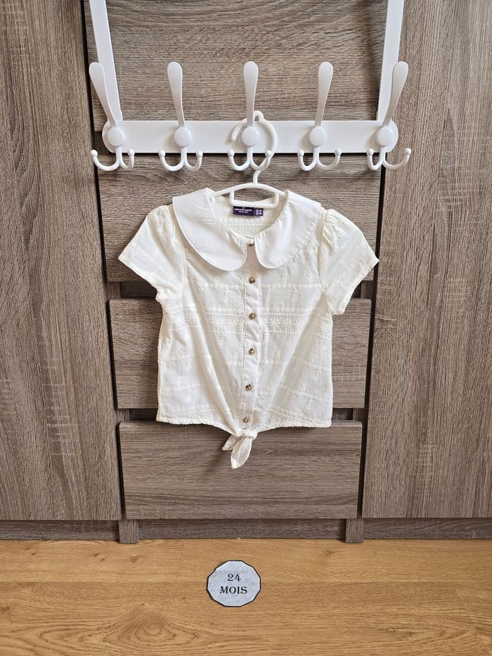 Vêtement Bébé Fille - Chemisier blanc - Sergent Major - 24 mois 86 cm