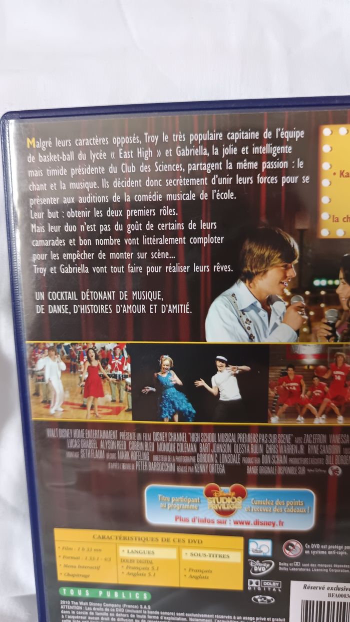 Dvd High School Musical - photo numéro 3