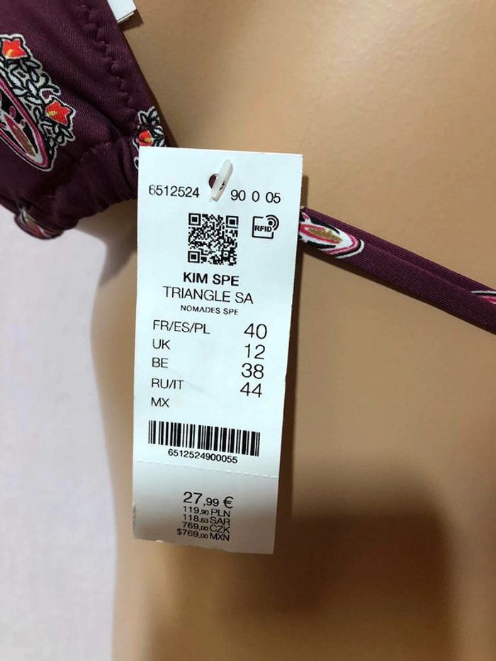 Maillot 2 pièces Triangle n e u f - photo numéro 5