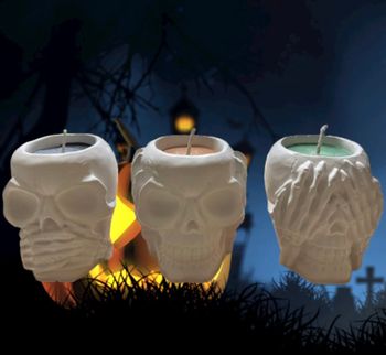 Bougies trio Halloween découverte