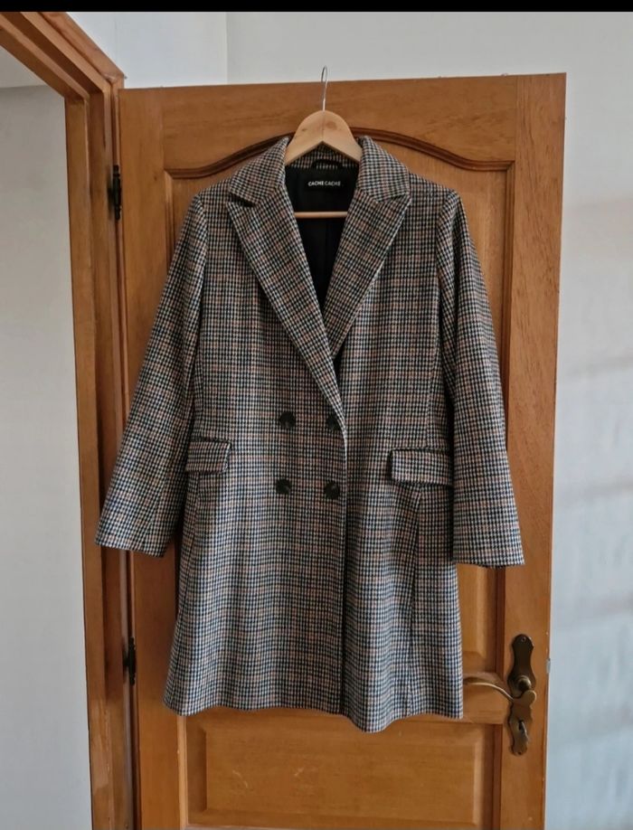 Manteau long cache cache