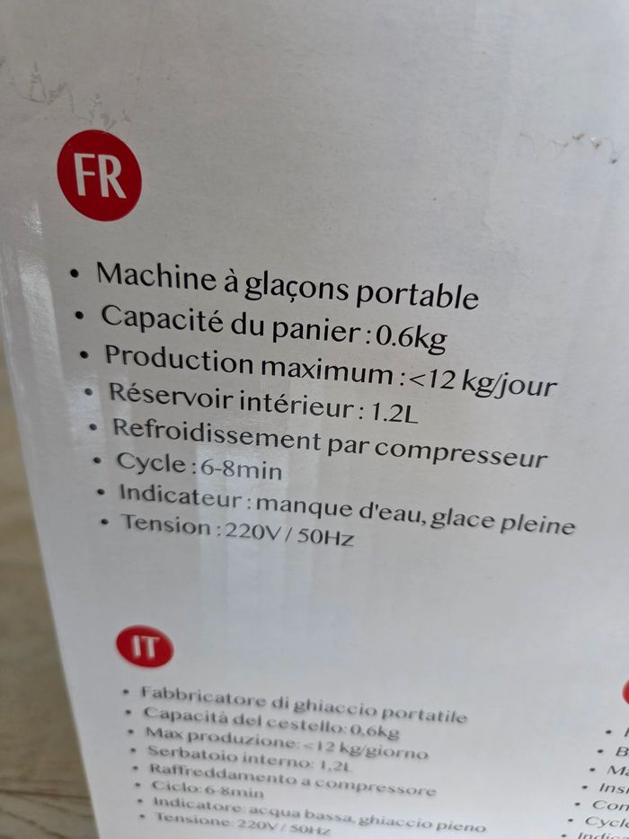 machine a glaçons neuve - photo numéro 3