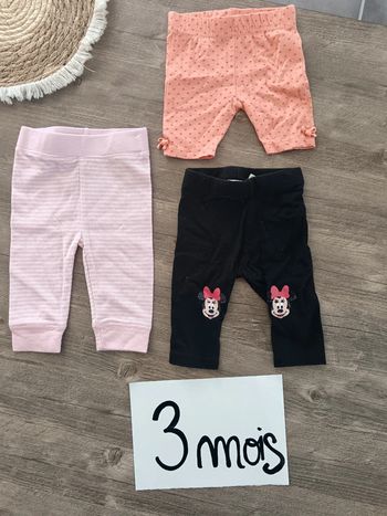 🌞 lot de 2 pantalons et d 1 short 3 mois