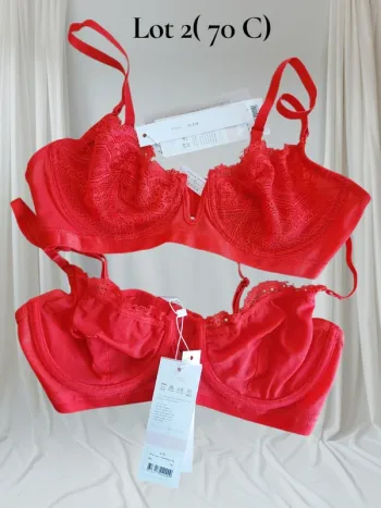 Lot 2 soutien gorge T.70C pixie neuf avec étiquette