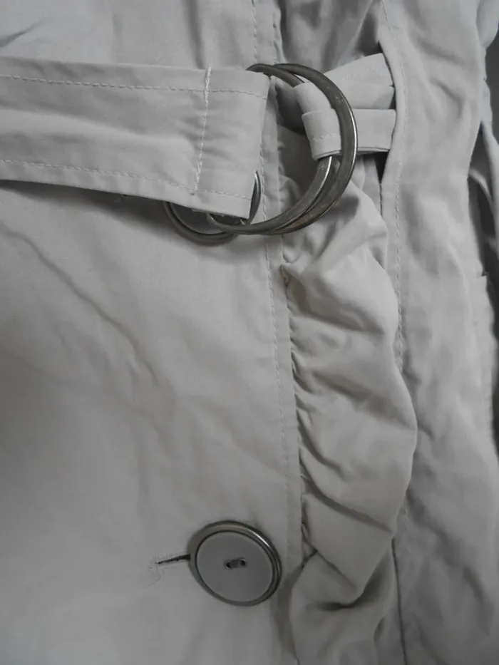 Trench gris clair No excuse T.38 - photo numéro 2