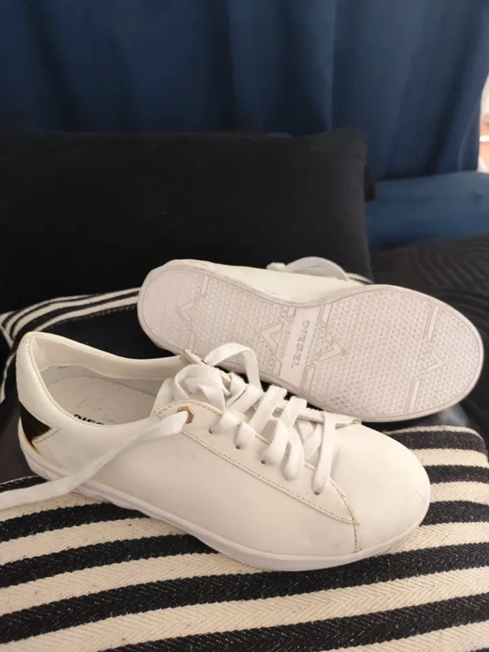 Baskets été blanches diesel - photo numéro 3