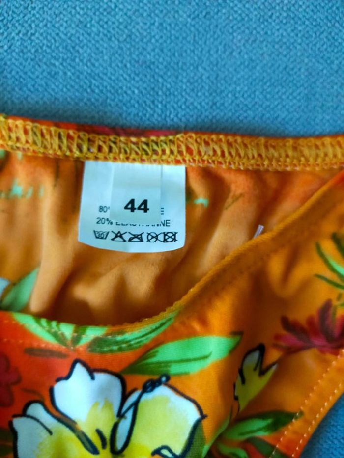 Haut de bikini tropical orange – Taille 44 – Haute Pression – Neuf avec étiquette - photo numéro 4