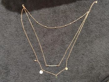 Collier fantaisie métal doré