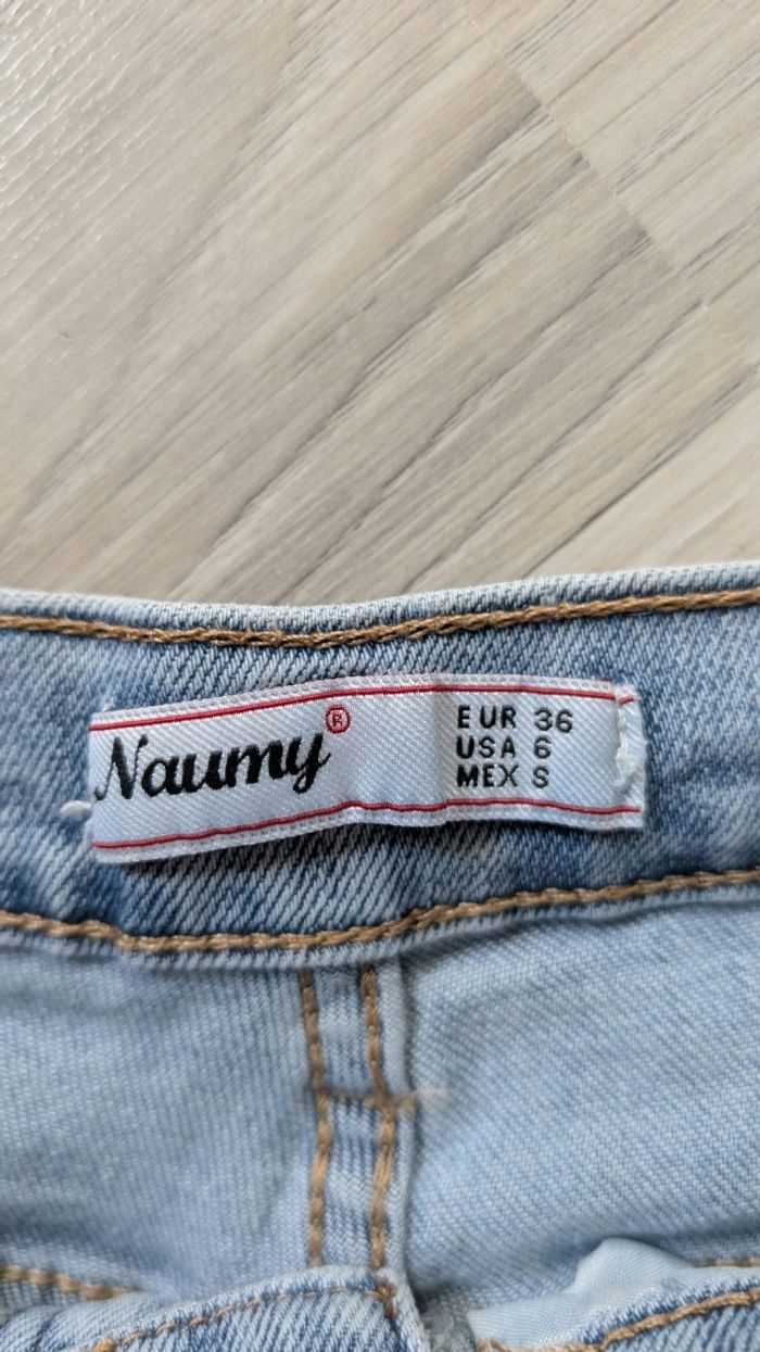 Short élastique bleu taille 36 - photo numéro 4