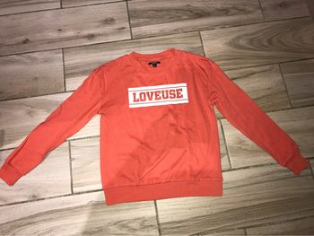 Pull orange kiabi XS