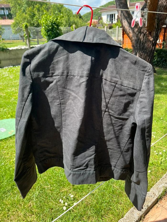 Veste gris noir marque carbone taille 38 - photo numéro 2
