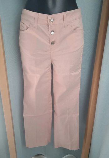 Liu Jo pantacourt jean été rose Bottom Up T.36 neuf