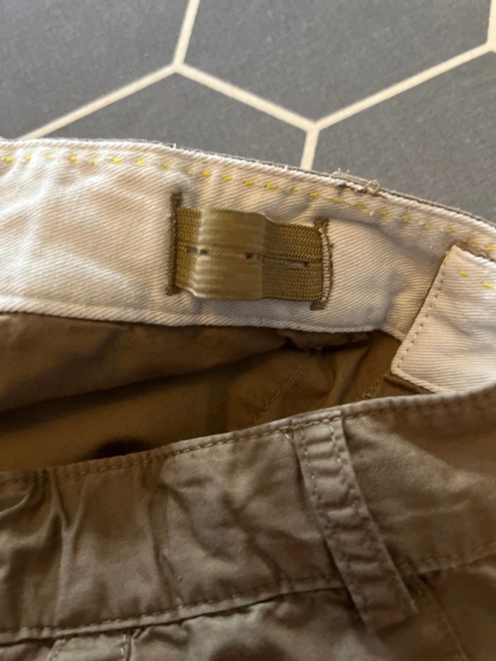 Pantalon droit en toile de coton tabac 10 ans - Bonpoint - photo numéro 6