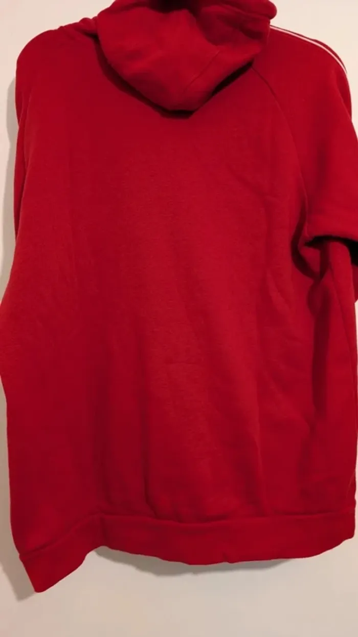 Hoodie Adidas Core 18 Rouge Logo Brodé – Taille L – Style Sportswear/Streetwear - photo numéro 3