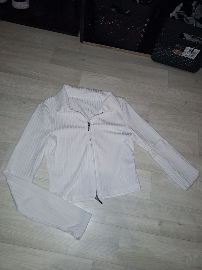 Top blanc shien