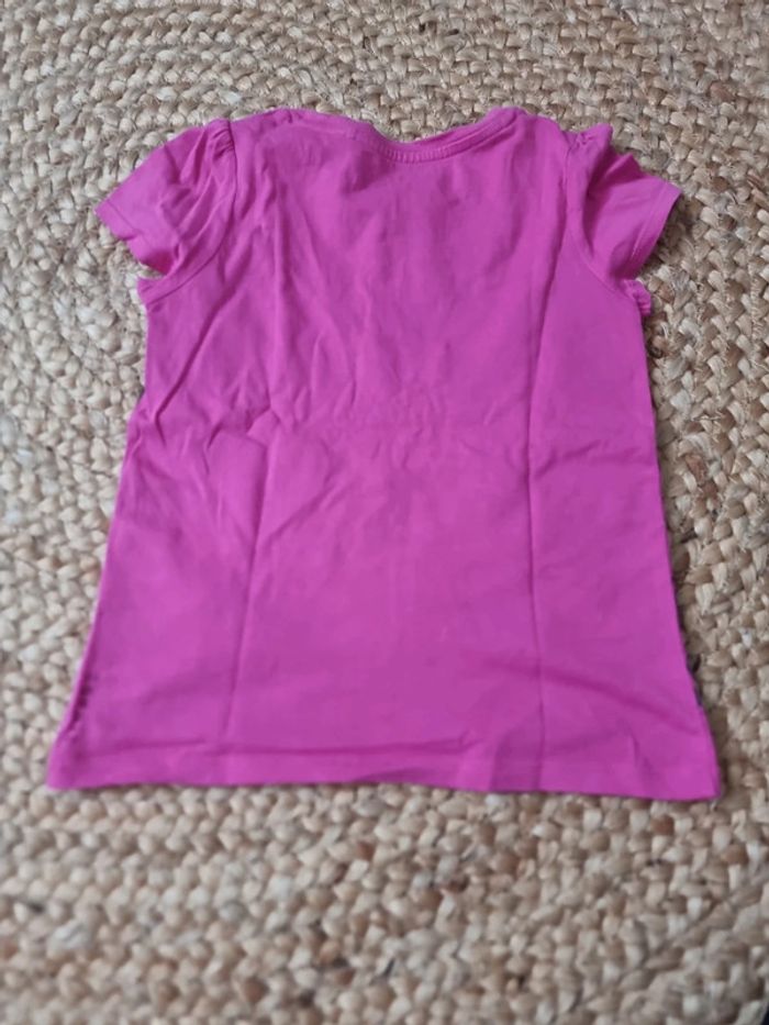 Tee-shirt rose fuschia disney esprit Taille 4-5ans - photo numéro 3