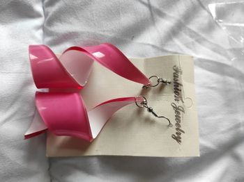 Boucles d'oreilles rose