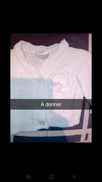 Gilet naissance à donner
