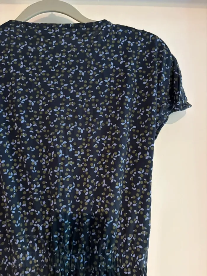Robe longue noire à fleurs KIABI – Taille S - photo numéro 5