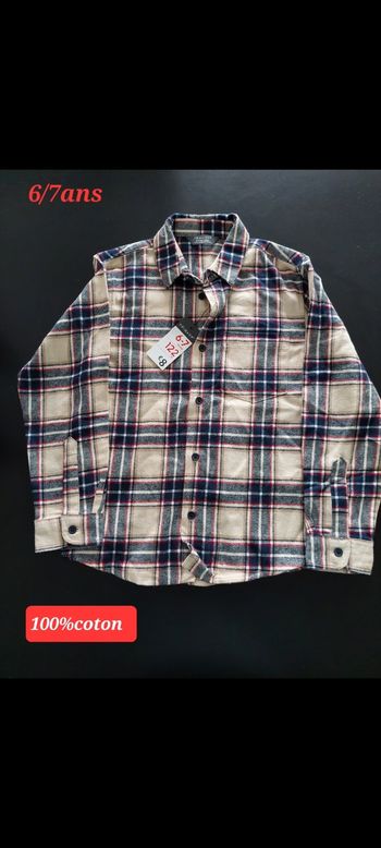 Chemise chaude garçon 6/7ans