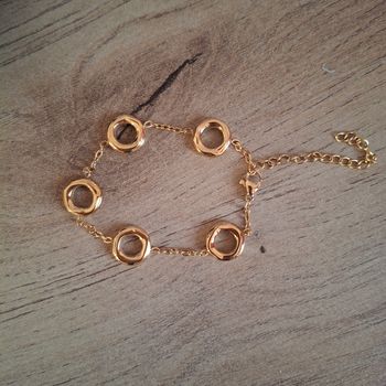 Bracelet doré acier inoxydable 