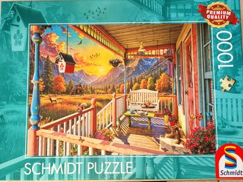 Puzzle Schmidt véranda des montagnes 1000 p
