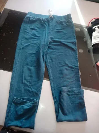 Pantalon élastique bleu enfant