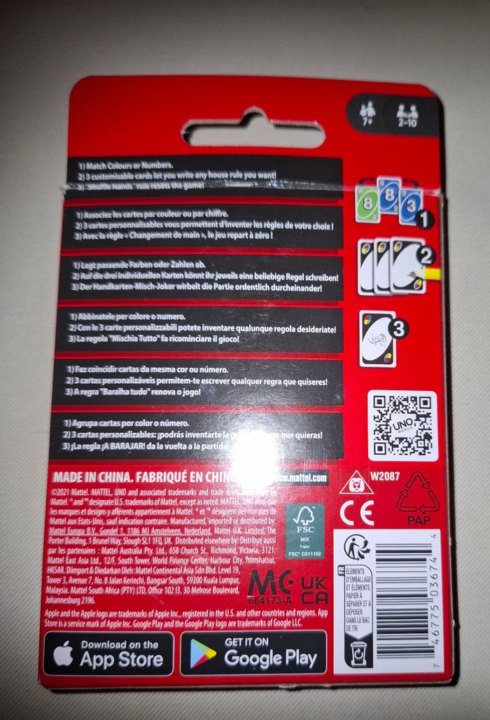 Jeux uno  nouveau - photo numéro 4