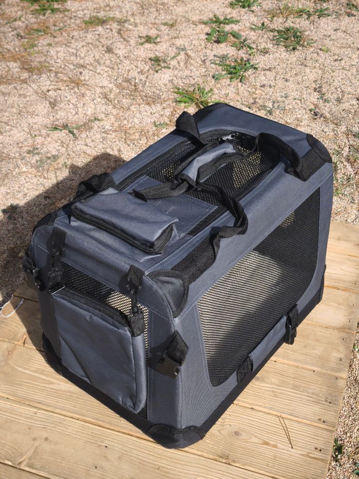 Sac Transport Pliable Gris (Chats, Chiens, Autres) - photo numéro 4