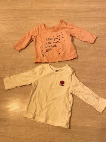 Lot de 2 t shirt manche longue