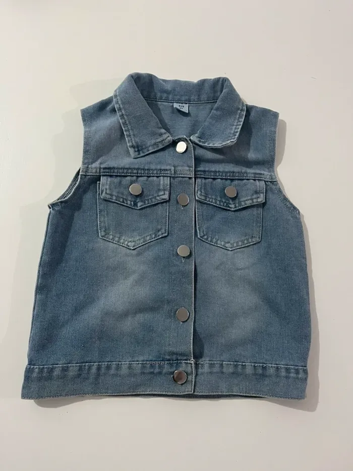 Veste en jeans sans manches - 5 ans - Shein