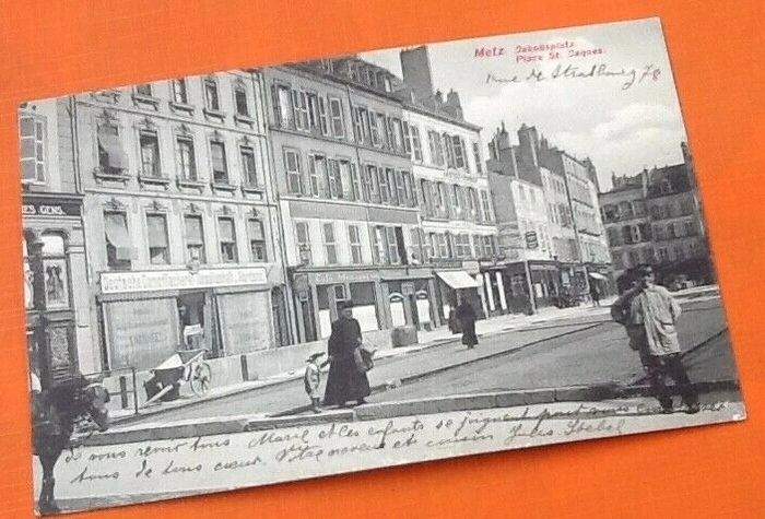 Carte postale ancienne Metz (Moselle) Place Saint-Jacques - photo numéro 3