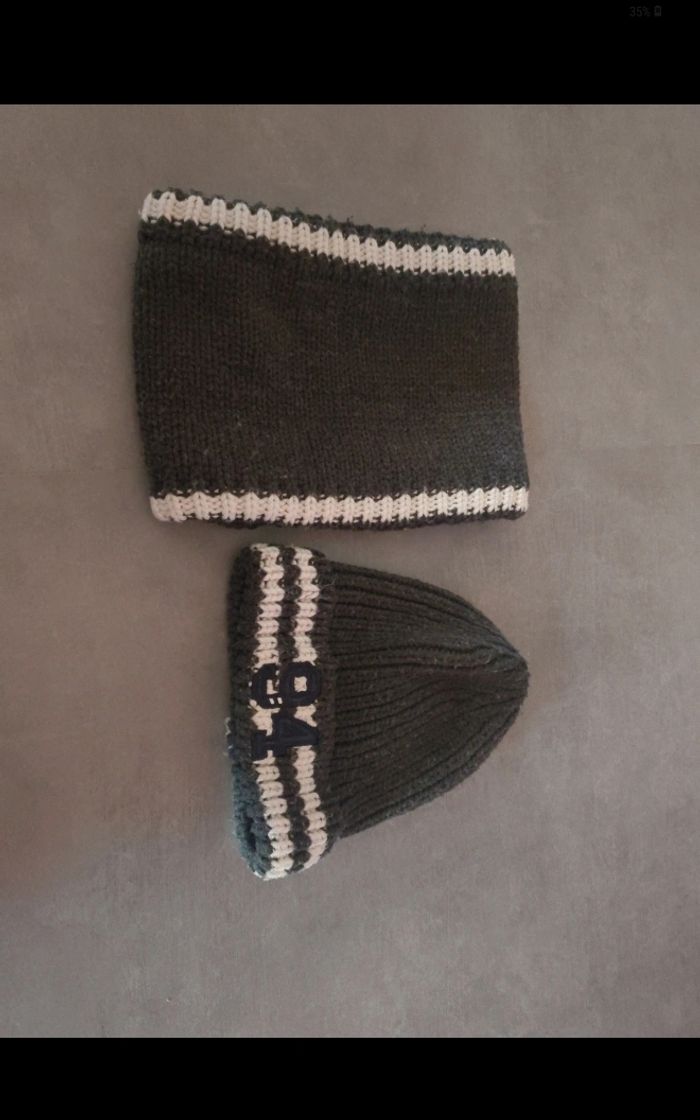 Ensemble bonnet et tour de cou 2-4 ans TAO, Parfait état