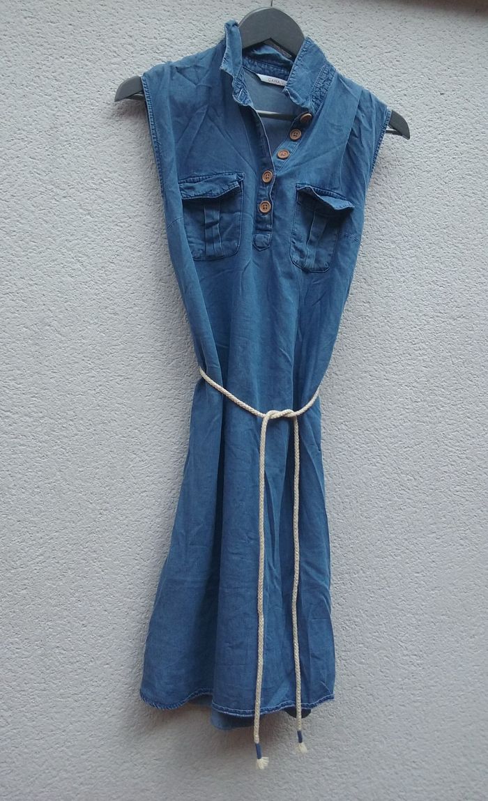 robe en jeans fin Camaïeu femme
