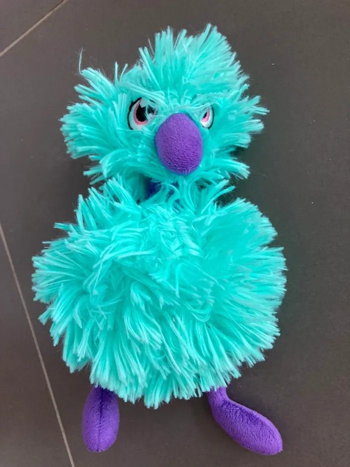 Peluche oiseau bleu en très bon état