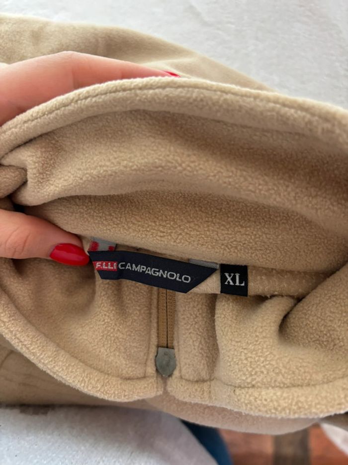 Veste polaire unisexe beige F.lli Campagnolo taille XL - photo numéro 3