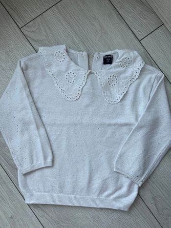 Pull dentelle col