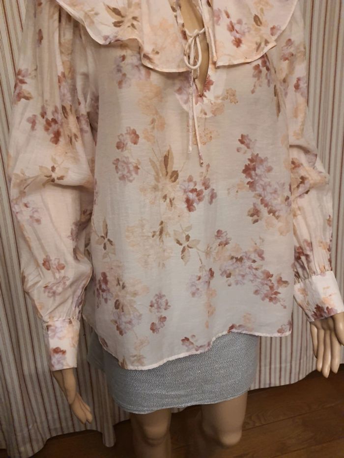 Jolie Blouse blanche fleuries H&M eur M - photo numéro 12
