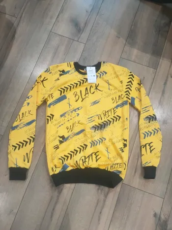 Pull fin jaune homme XS Adriano. Neuf